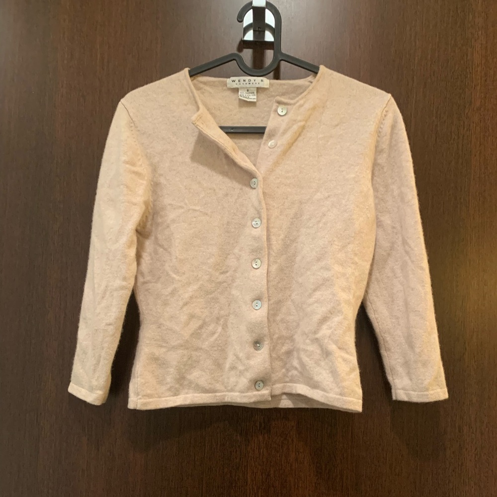 Cashmere button cardigan